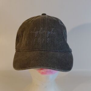 Comfort Colors "Alpha Phi 1872"  Charcoal Baseball Cap